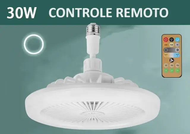 Luminária de LED com ventilador VentiLar Safe® - 3 em 1 inteligente e versátil