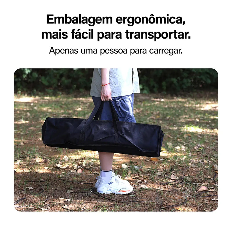 Mesa Dobrável Portátil Safe® - Suporta até 30kg + Bolsa de armazenamento