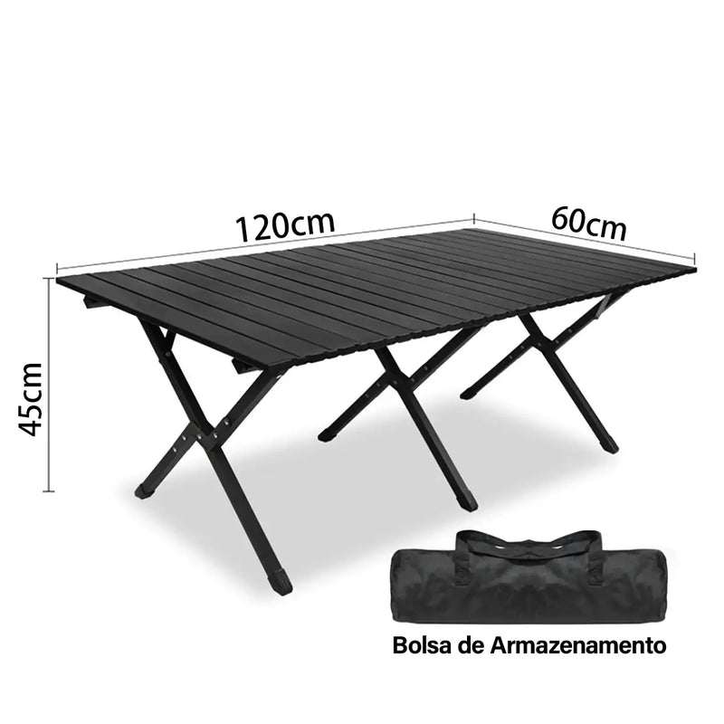 Mesa Dobrável Portátil Safe® - Suporta até 30kg + Bolsa de armazenamento