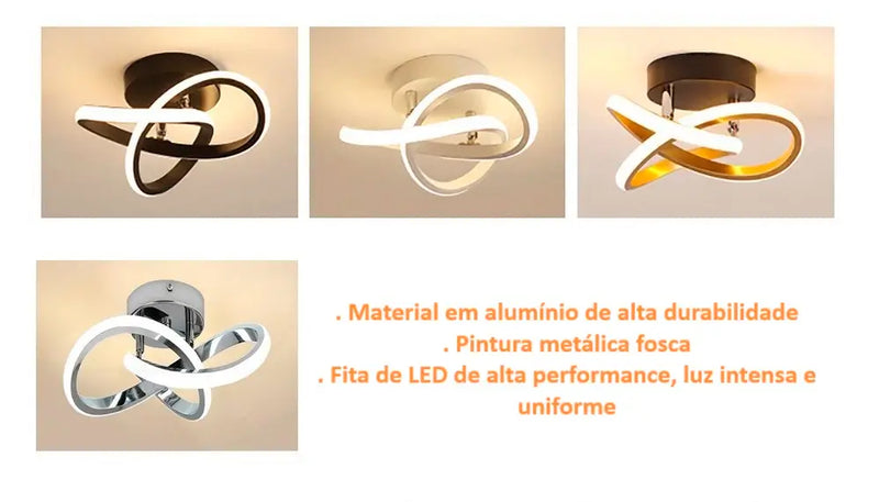 Luminária de Teto Infinit Safe® - Elegante e Moderno