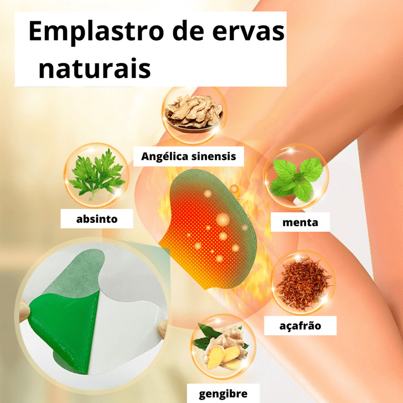 Adesivo natural para dores - Easy Cure - SafeDesconto