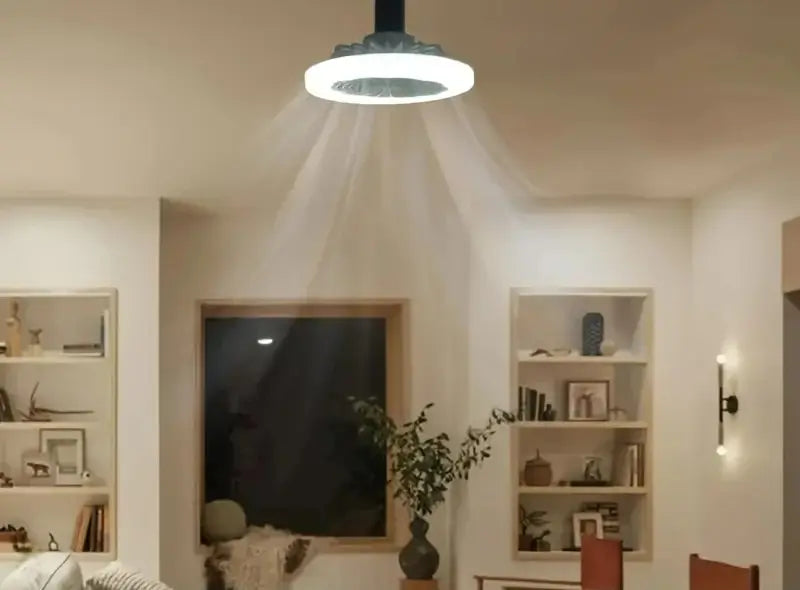 Luminária de LED com ventilador VentiLar Safe® - 3 em 1 inteligente e versátil