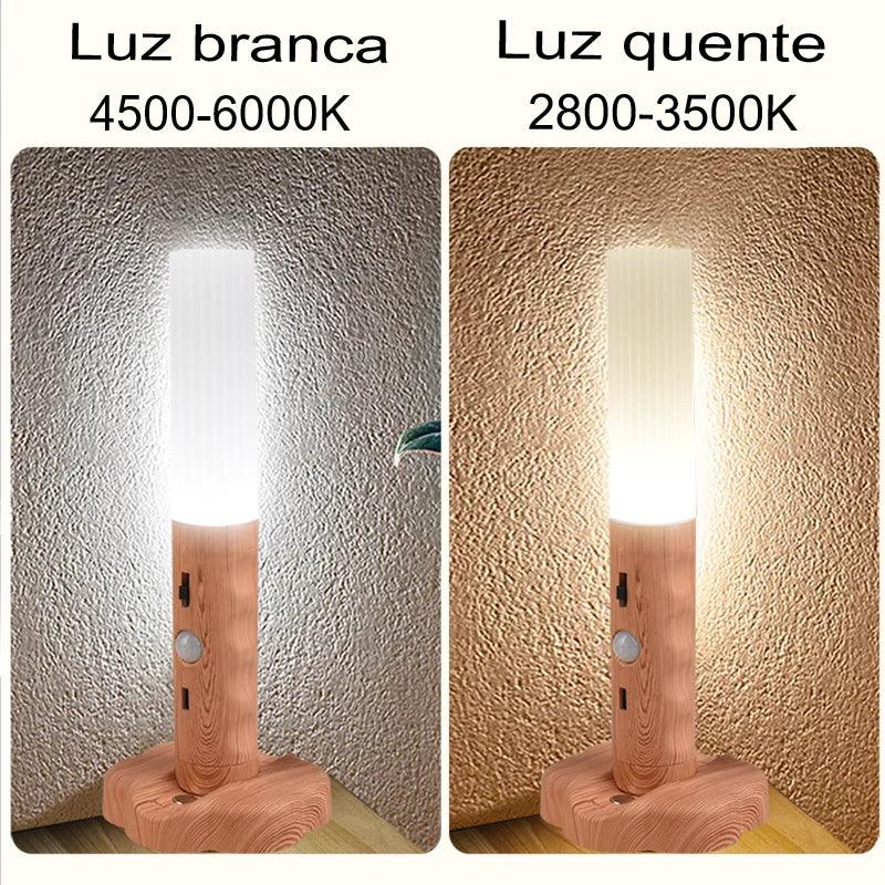 Luminária Pro Sense - Wood - SafeDesconto